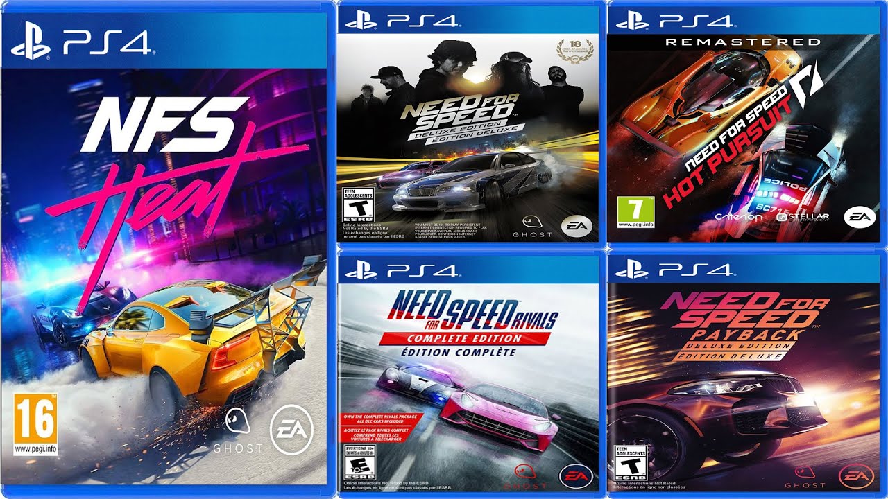 Все 5 игр Need For Speed ​​для PS4 | Playstation 4