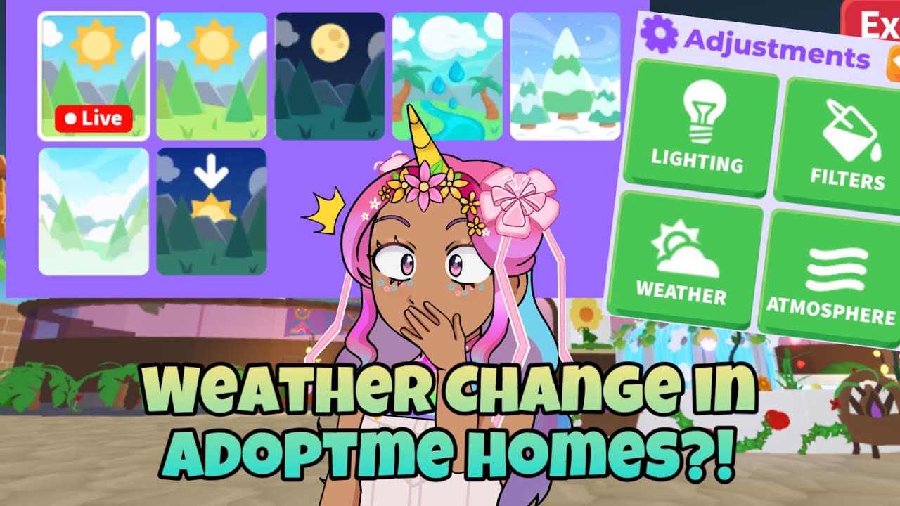 *CUSTOM* WEATHER CHANGE IN ADOPTME HOMES?! - YouTube
