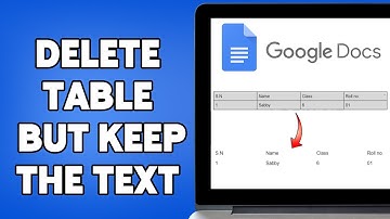 Hoe een tabel in Google Docs te verwijderen, maar de tekst te behouden 2024 | Tabel verwijderen z...