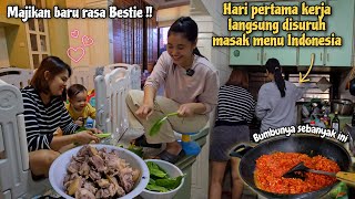 Download Lagu HARI PERTAMA KERJA DI MAJIKAN BARU⁉️ LANGSUNG DIAJAK MASAK BESAR MENU INDONESIA MP3
