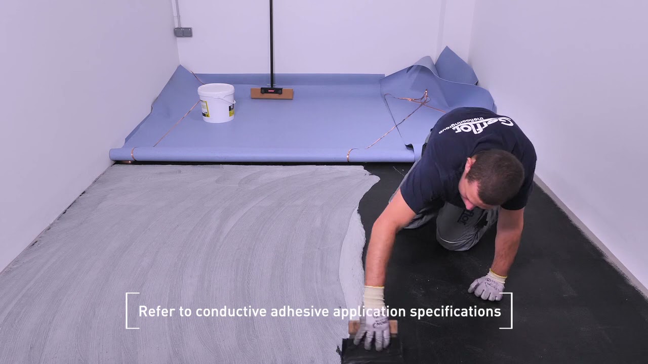 Mipolan Affinity EL7 - Dissipative rolls - Glue down installation