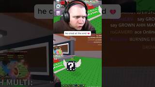 he actually started crying 💀