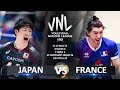 Japan vs france  mens vnl 2023