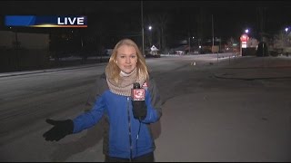 Dalton sees their first snow of 2017