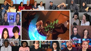 Tanjiro Defeats Kyogai, the Drum Demon Scene - Demon Slayer S1 Ep13 | Reaction Mashup