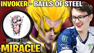 MIRACLE INVOKER AT TI8 - Miracle's Balls Of Steel