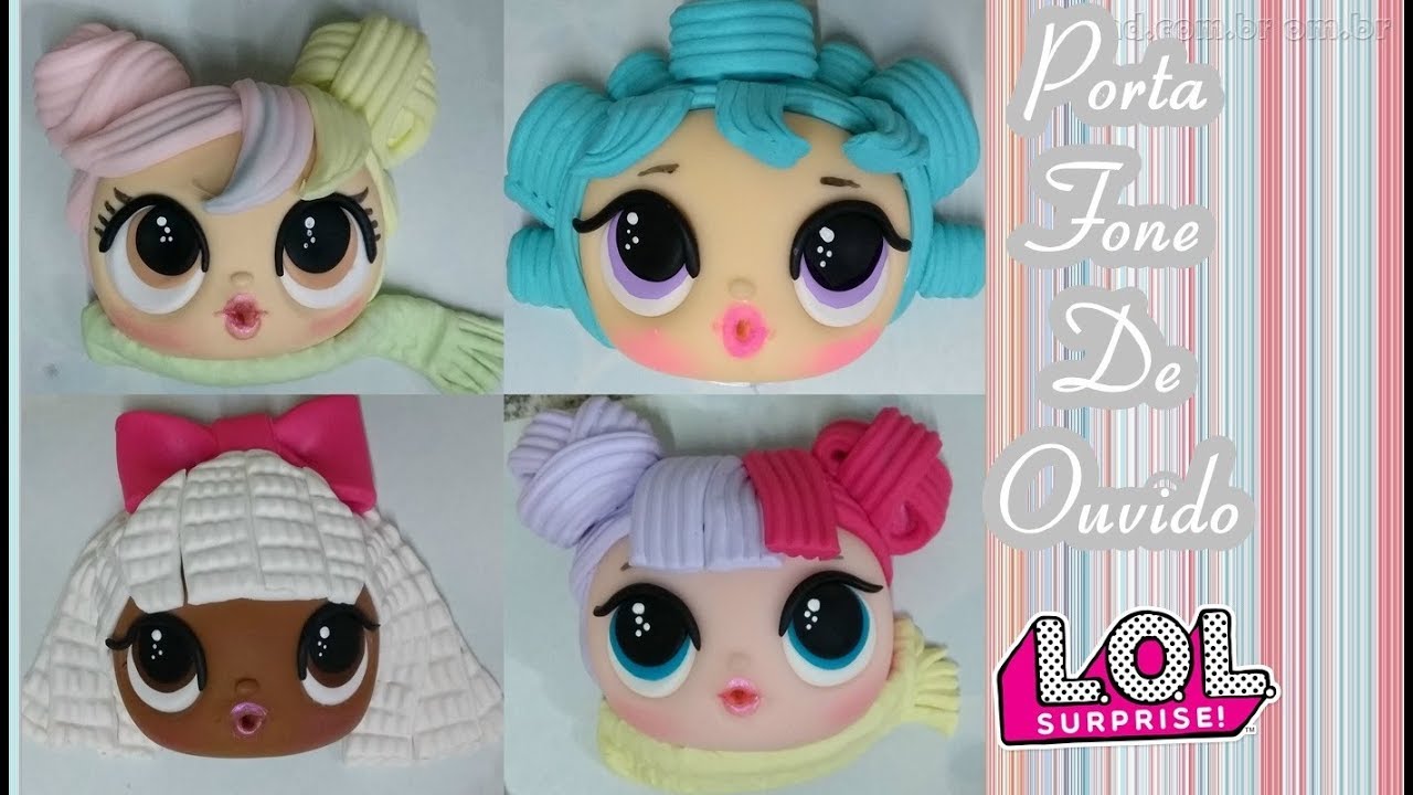 DIY - Porta fone de ouvido da LOL em biscuit passo a passo