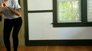 Half squat lateral walk