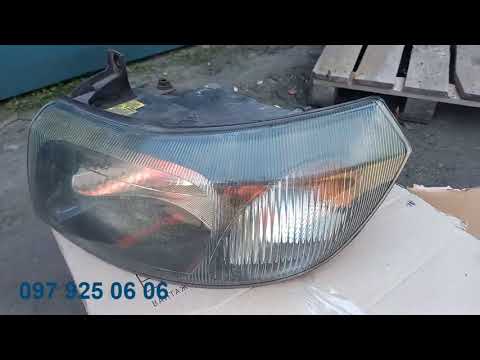 Фара передня з електрокоректором ліва б/у Ford Transit 2.0 / 2.4 TDI дизель Форд Транзит 2000-2006, 4C1613008DA, видео 1