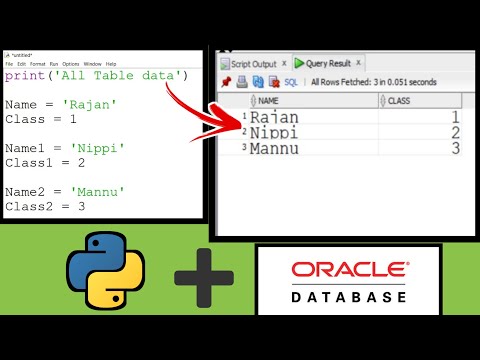 Connect Python to Oracle Database | Store Python Values In Database | Easy Steps