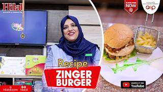 Crispy chicken zinger style burger recipe