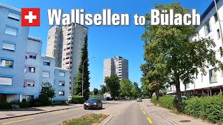Summer Road Trip | Wallisellen to Bülach • Driving in Zurich Region Switzerland 🇨🇭 [4K]