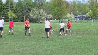 Gibsonburg kids running startup football league