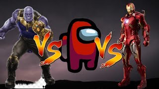 SUPERHEROES COLOUR DANCE CHALLENGE THANOS VS AMONG US VS IRONMAN