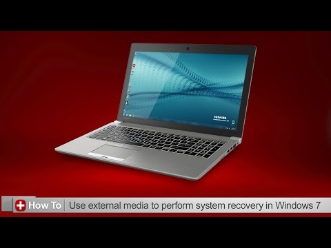 Video: Hoe maak ik een herstelschijf voor mijn Toshiba-laptop Windows 7?