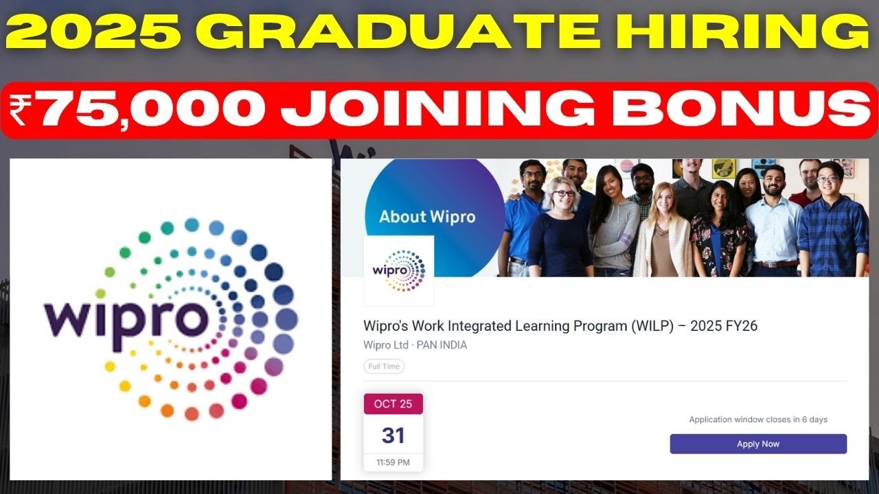 Wipro's WILP 2025: Earn While You Learn! - YouTube