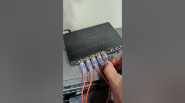 Ports going click on a Netgear Switch! #networking #shorts