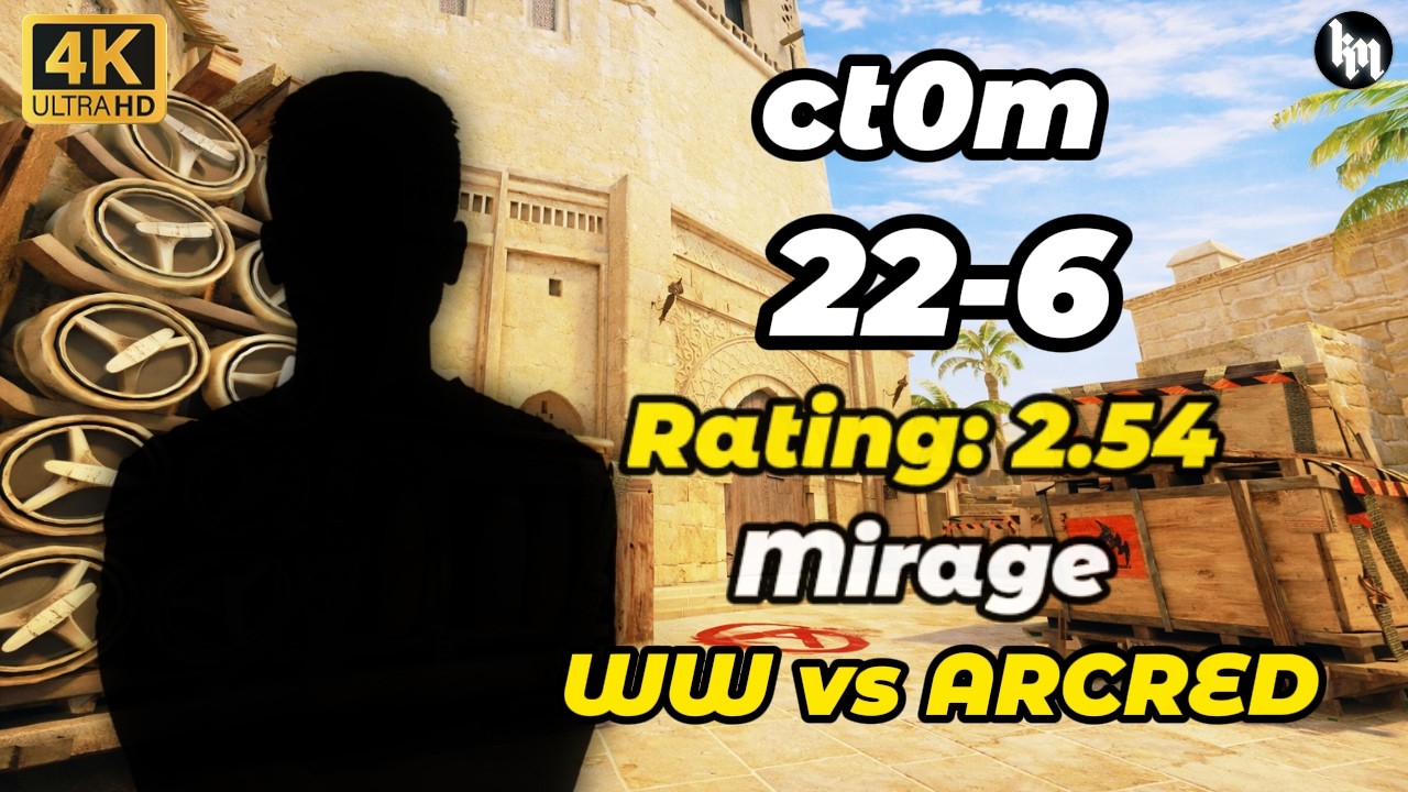 ct0m (22-6) Rating: 2.54 WW vs ARCRED (Mirage) IZI WEX Season 1 #cs2 #ct0m #pov