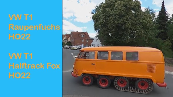 Renaissance du Half-track Fox : un VW Combi tout-terrain à chenilles ! — Be  happy. Be Combi !