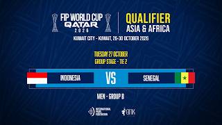 🇮🇩 INDONESIA VS SENEGAL 🇸🇳 - MEN - TIE2 - FIP WORLD CUP 2026 QUALIFIERS – ASIA & AFRICA