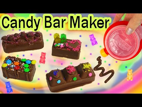 Chocolate Candy Bar Maker Kit Set Real Food Sprinkles Cookie Dough Gummy Bears Baker Moose Toys-11-08-2015