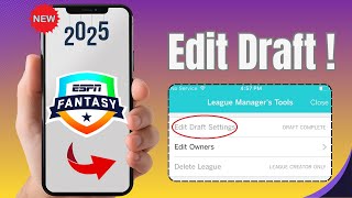 How to Change ESPN Fantasy Draft Order 2025 – Step-by-Step Tutorial