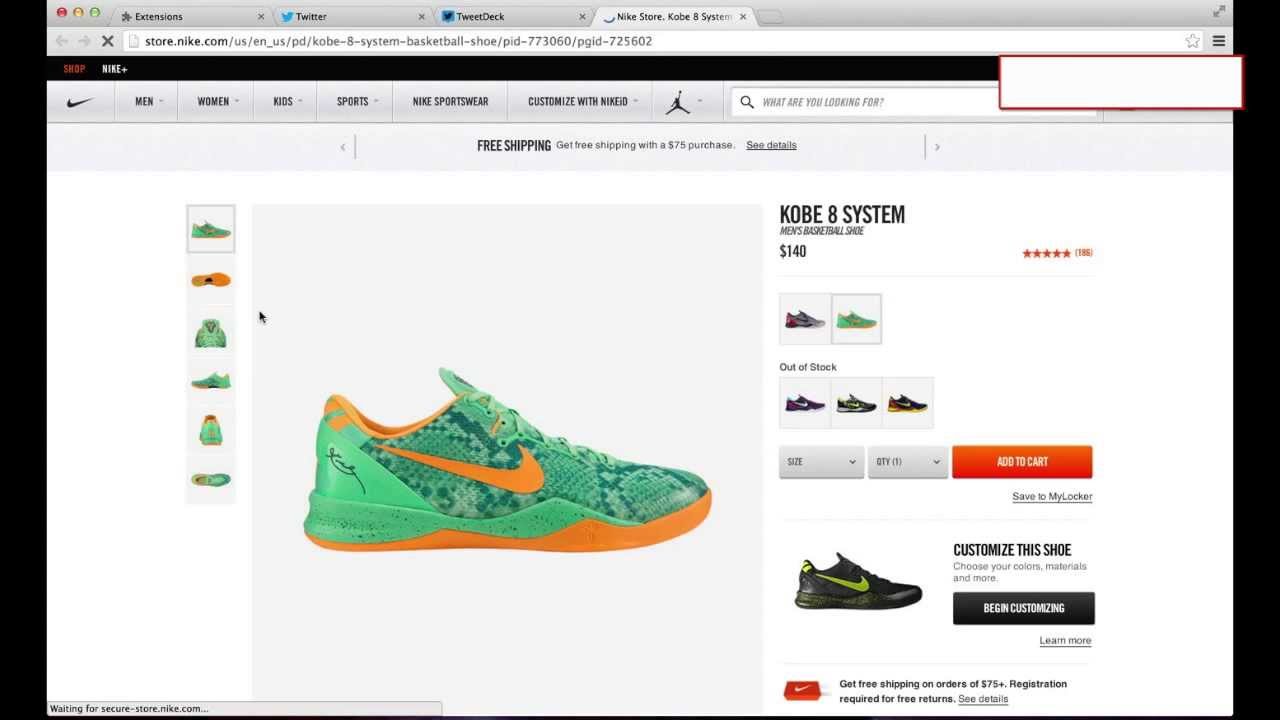 Fastest Nike Bot Available! $50. Yeezy Doernbecher Retro Kobe Prelude Jordan
