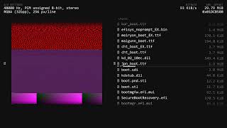 Windows 11 Boot folder Binary Waterfall