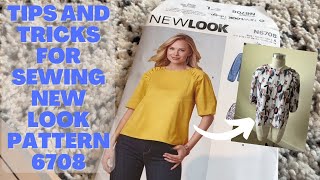 Tips and Review of New Look 6708 Pattern! Sewing Pattern Review..what's not said on the pattern!