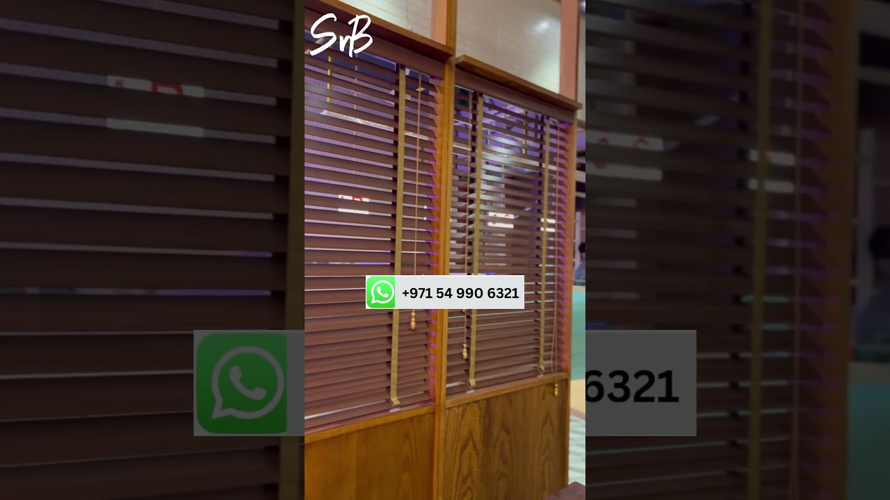 Wooden Blinds Installation at Dubai Hills Mall | Natural Elegance | SNB World
