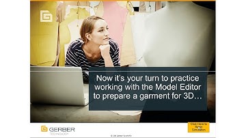GERBER 格柏 - AccuMark 3D Lesson  2  Model Editor