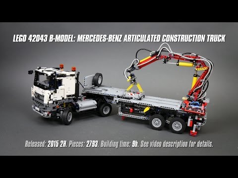 Lego Technic 42043 B-model: Mercedes-Benz Articulated Construction Truck