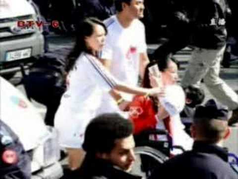 Beauties in 2008 Beijing Olympic Torch Relay