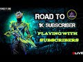 ROAD TO 1 K SUBSCRIBERS /TGB ARASAN ON LIVE / FREE FIRE LIVE MAX #tgbarasan #fftamil