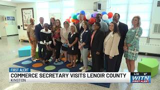 Commerce secretary visits Lenoir County school