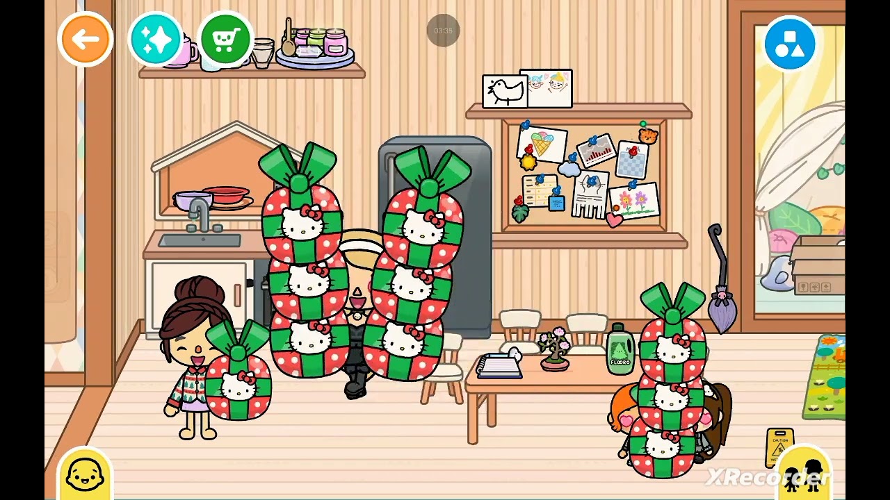 Menyi karácsonyi hello kittyis  ajándék😨😨