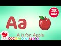 Chanson abc phonics avec sons pour enfants  chanson alphabet avec deux mots pour chaque lettre