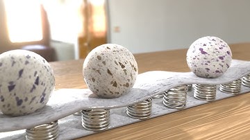 [Noding] Rolling Balls on Spring - Blender Geometry Nodes 3.0 Field