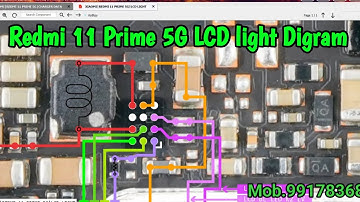 Redmi 11 Prime 5G LCD Light Problem Solution | Display Light Ways Diagram | IC Jumper Solution