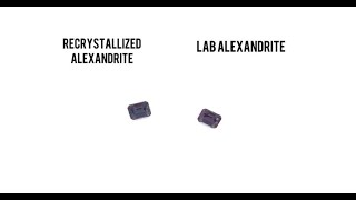 Recrystallized Alexandrite VS Lab Alexandrite - What's the Difference?