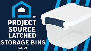 Project Source 1 625 Gal 6 5 Qt Latched Storage Bin - Product