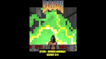 DOOM 1 (1993) - DEIMOS ANOMALY - EPISODE 2 THE SHORES OF HELL - SECRET 3