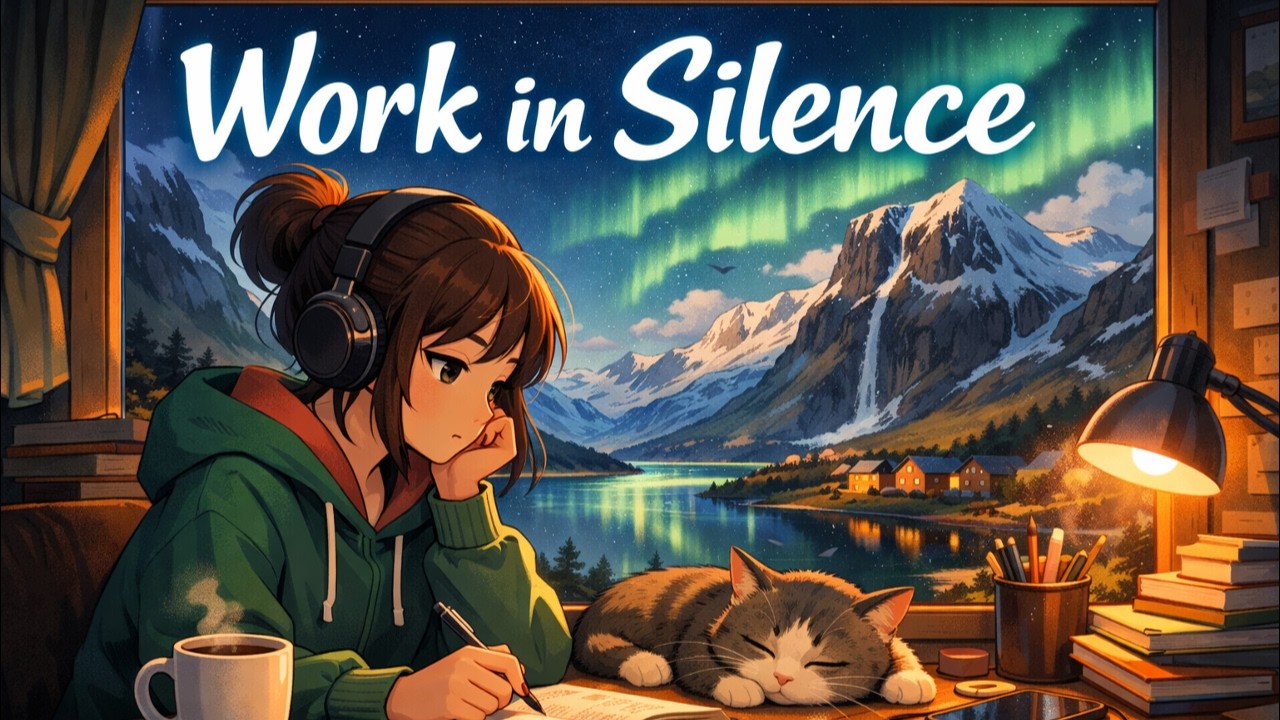 Work in Silence – 1 Hour Lofi Chill Music for Studying, Focus, Relaxing, and Working
