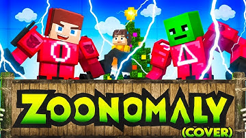 JJ and Mikey Become ROBOTS in SQUID GAME | Zoonomaly Theme Song (COVER)