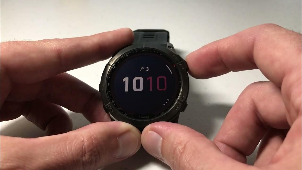 Garmin Fenix 7X View floors climbed YouTube