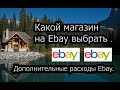 Какой магазин на Ebay выбрать . Дополнительные расходы Ebay .