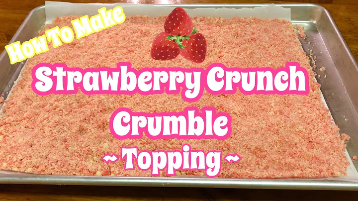 How To Make the Crumble For Strawberry Crunch Cake...