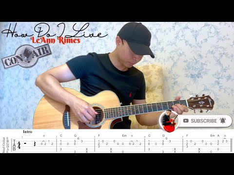 How Do I live (Acoustic Fingerstyle Guitar) - Con Air