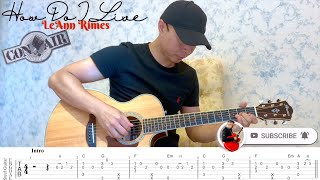 How Do I live (Acoustic Fingerstyle Guitar) - Con Air