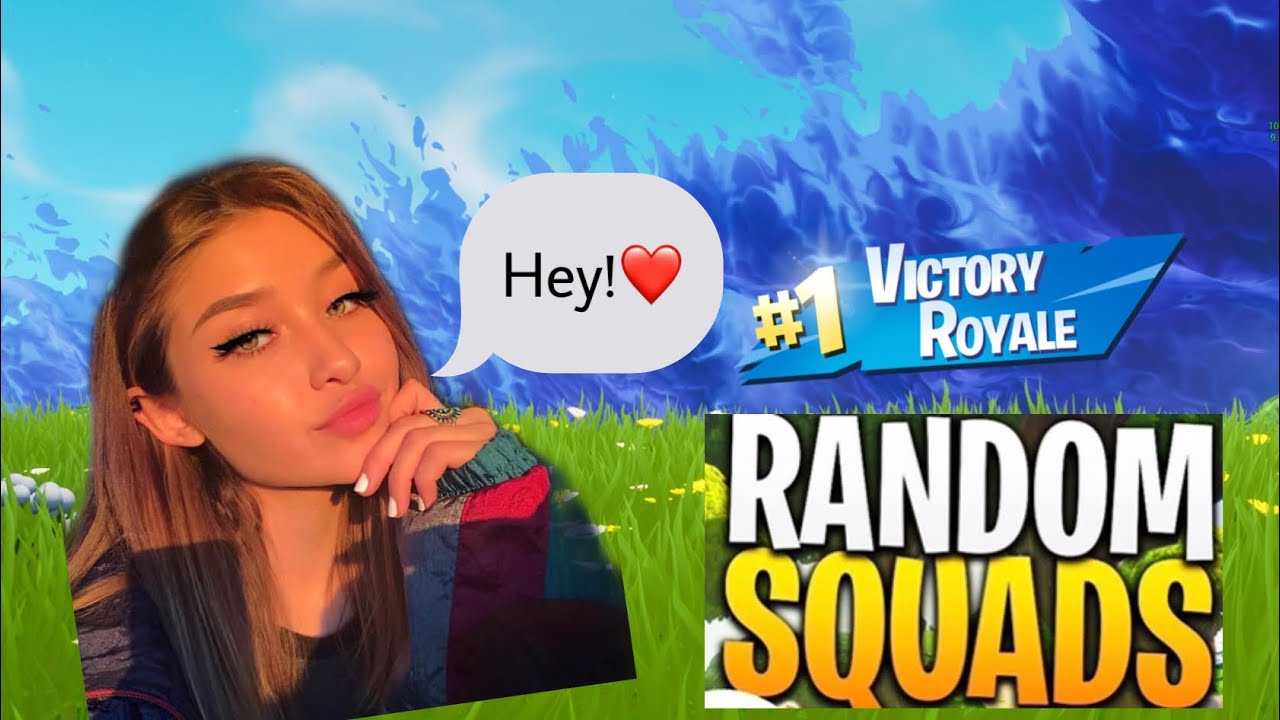 Fortnite but playing RANDOM SQUADS - YouTube